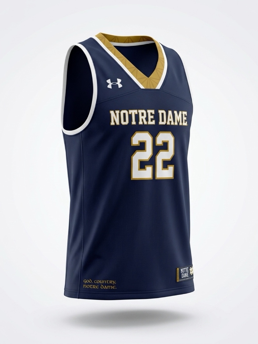 Under Armour Notre Dame Navy Basketball Jersey #22 #goirish #ndbasketball